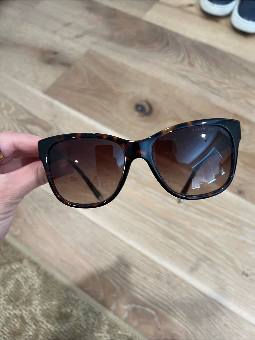 Ralph Lauren Tortoiseshell Sunglasses with Brown Gradient Lenses
